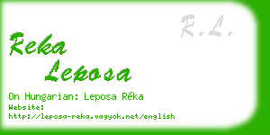 reka leposa business card